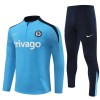 Chelsea Sweat d'Entraînement Quarter-Zip 2024-25 Bleue Pour Homme